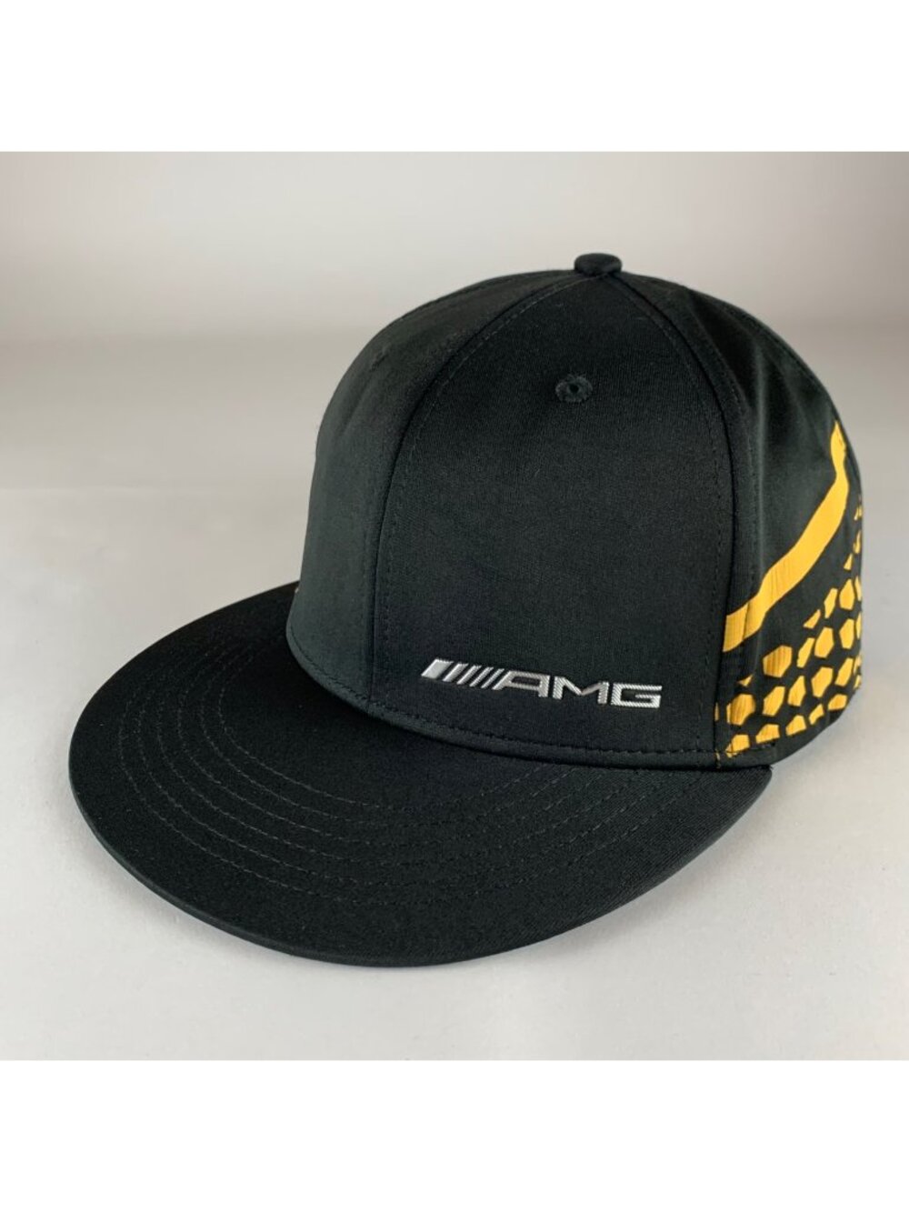 Mercedes Benz AMG Black Stretch Fitted Hat Mens One Size